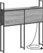 vidaXL Hoofdbord met oplaadstation Grijs sonoma Bewerkt hout