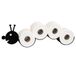 DanDiBo Toiletrolhouder, rups, wc, voor reserverollen, muur, zwart, metaal, papierhouder