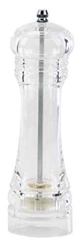 Viscio Trading Plexiglass zout-pepermolen, kunststof, doorzichtig, 5x20x5 cm