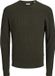 JACK&JONES JJEEMIL KNIT CABLE CREW NECK NOOS Heren Gebreide Trui L Rosin