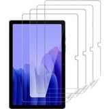 Phonillico® Plastic Screenprotector voor Samsung Galaxy TAB A7 10.4 (2020/2022) [4-pack] Ultradunne antikrasbestendige filmbeschermer
