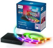 Philips Hue Philips Smart Lighting HDMI 2.0 Sync Box - 4K bij 60Hz - Inclusief RGBIC LED strip voor 55 tot 65 tv's - Synchroniseer je verlichting met je beeldscherm - Werkt met de WiZ app - Wifi - Entertainment starterkit