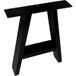 Gedotec Patins de banc FERRO-A en acier noir, 400 x 320 mm