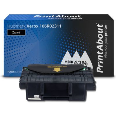 PrintAbout Huismerk Toner 106R02311 Zwart | Compatibel met Xerox WorkCentre 3315DN, 3325DNI | 5000 pagina's