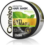 Cameleo - Keratine masker – voor beschadigd, droog, ruw, broos haar – regenererende reparatiebehandeling & verzorging met biomimetische keratine & arganolie – hittebescherming – 200 ml