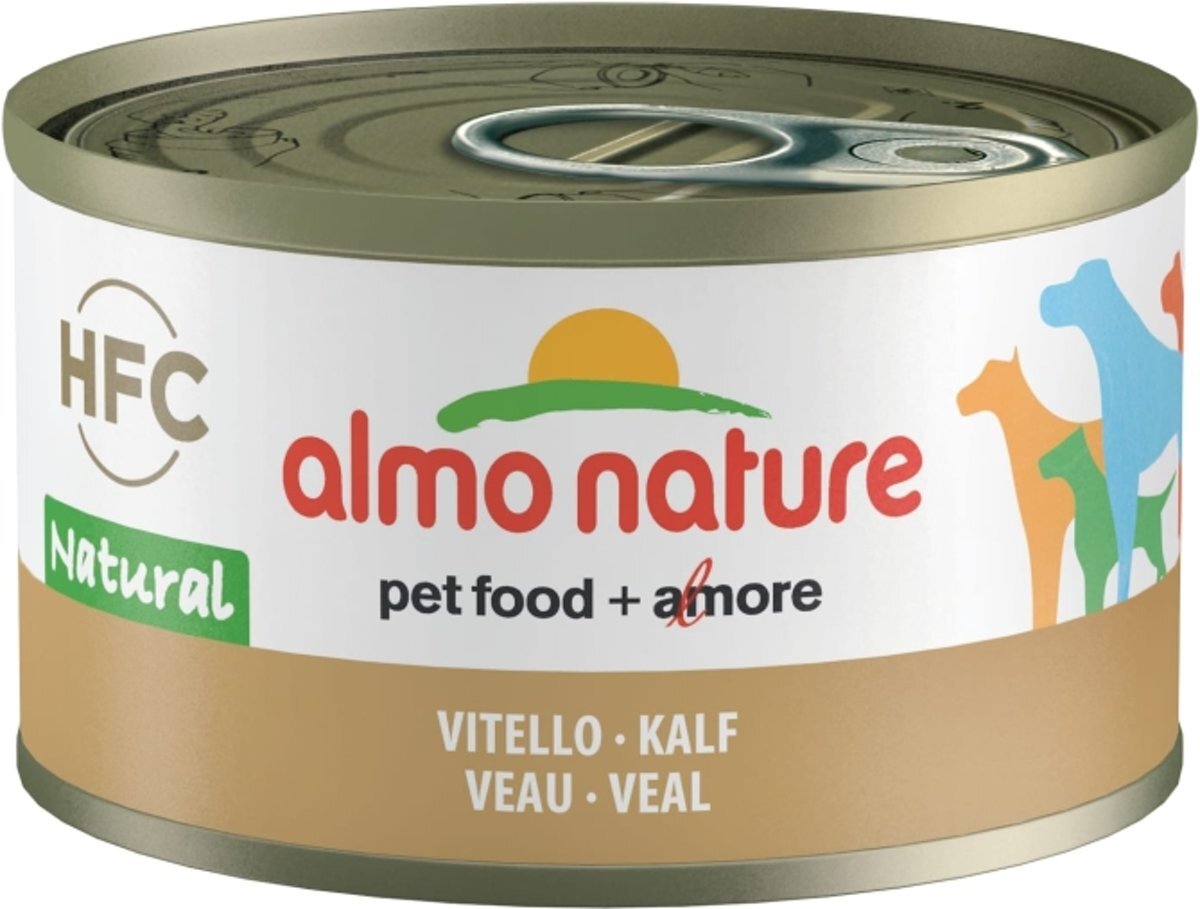 Almo Nature Nature - Hondenvoer - Natvoer - Kalfsvlees - Adult - 24 x 95 gram