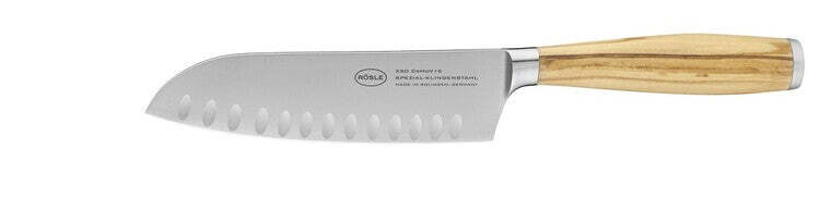 Rösle Keuken Rösle Keuken Artesano Santoku Mes 16 cm - Silver / Blade Steel