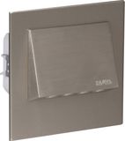 LEDIX Zamel LED-wandinbouwlamp Navi 11-221-22 0.42W Warmwit Staal