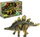 Trifox Dinosaurus stegosaurus, aangedreven door batterijen
