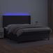Prolenta Maison Exclusive - Boxspringbed met matras en LED-verlichting, zwart, 160x200 cm, kunstleer