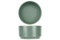 Cosy & Trendy Set van 6 schalen van aardewerk, ALTO, groen, D 10 x h 5,5 cm