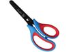 Laufer 87226 Buro- & Knutselschaar Universeel Rechte Knip Blauw, Rood