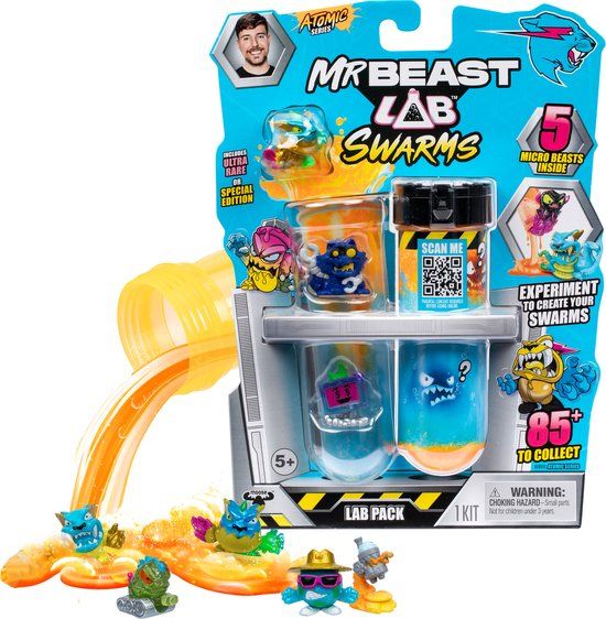 Moose Toys MrBeast Lab Swarms Atomic Serie 5-Pack