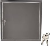 KOTARBAU® Inspectieklep, Inspectiedeur, Roestvrij Staal, 60x60 cm, Zilver, Toegangspaneel, Inspectieluik met Slot, en 2 Sleutels, Revisiedeur, voor Binnen en Buiten