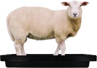 Merkloos / Sans marque Hofman Animal Care Voetbad voor Schapen - Zwart - Kunststof - 120 x 40 x 18 cm