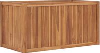 vidaXL Plantenbak verhoogd 100x50x50 cm massief teakhout