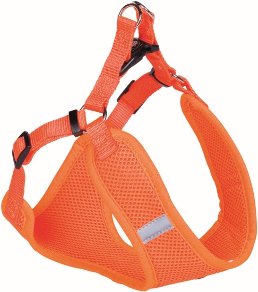 Nobby - Hondentuig Mesh Reflect - Neon Oranje - XXS - buikomtrek 28 tot 33 cm