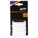 MSV Premium douchegordijnringen wit, 12 stuks, 5,8 x 4,5 cm