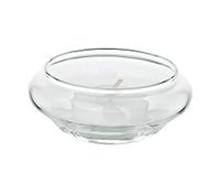 EDZARD set van 6 drijvende theelichthouders Iris, handgeblazen glas, diameter 8 cm, hoogte 4 cm