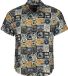 Sesame Street Heren Hawaii Shirt met korte mouwen - Cookie Monster - Krümelmonster - meerkleurig - L