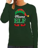 Bellatio Decorations Shoppartners Bv Foute Kersttrui Mama elf - groen - dames - Kleding XL