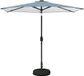 vidaXL Stokparasol Blauw en wit Polyester