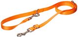 CHAPUIS SELLERIE SLA563 hondenriem 3-voudig verstelbaar - nylon riem oranje - breedte 20 mm - lengte 2 m - maat M
