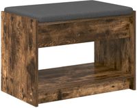 vidaXL Hallenbank Gerookte Eik 63 x 38 x 45 cm