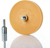 BenBow Foliegum 90 mm incl. adapter vanille aroma - standaard boormachines, accuschroevendraaiers, rechte slijper geschikt - sierfolies, sierstrips stickers en lijmresten verwijderen