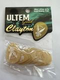 Clayton Ultem Gold Small Teardrop Plectrum - 1.07 mm - 12-pack