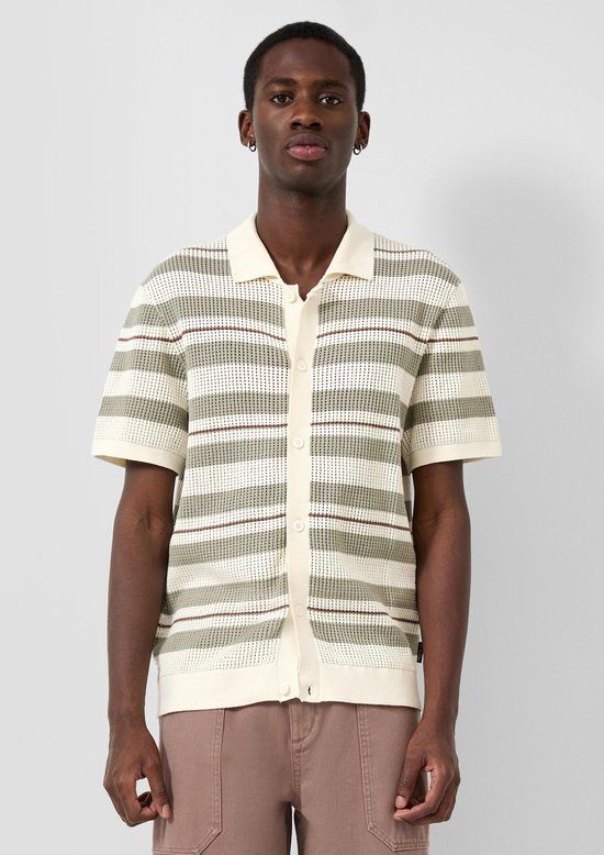 QS s.Oliver QS Strickjacke crème katoen S