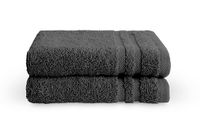 Byrklund Gastendoek - Set van 6 - Hotelkwaliteit - 100% katoen (BCI) - 500 g/m² - 30x50 cm - Antraciet