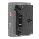 FOTGA Wandadapter Mount Plate voor Panasonic Anton Bauer Gold Mount Batterij op V Mount BP batterij, met D-Tap uitgang