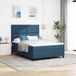 Maison Exclusive - Lit boxspring avec tête de lit, bleu, 140 x 190 cm, rembourré