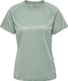 Newline T-shirt femme Nwlbeat W 230127 Vert Coton Col rond Manches longues Coupe regular