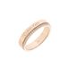 Calvin Klein Minimal lineaire collectie damesring in anjergoud versierd met kristallen - 35000202C