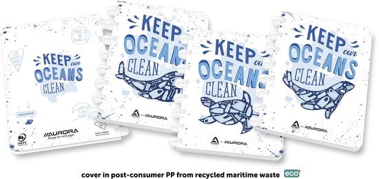 Schrift adoc ocean waste plastics a5 ruit 4x8mm | 1 stuk