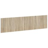 vidaXL - Wandgemonteerd - Hoofdbord - HOORN - Sonoma - Eiken - Bewerkt - hout