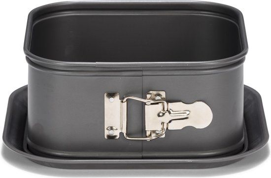 Patisse Springvorm Vierkant 18 cm - Antraciet