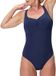 Speedo Solid Aquanite Shaping Badpak Dames Navy Mouwloos