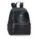 Pepe Jeans Biker rugzak, casual, zwart, 25 x 35 x 13 cm, polyester, met details van kunstleer, 11,38 l, Zwart, Eén maat, Casual rugzak