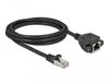 DeLOCK 87001 Netwerkkabel Zwart 2 m Cat6a S/FTP
