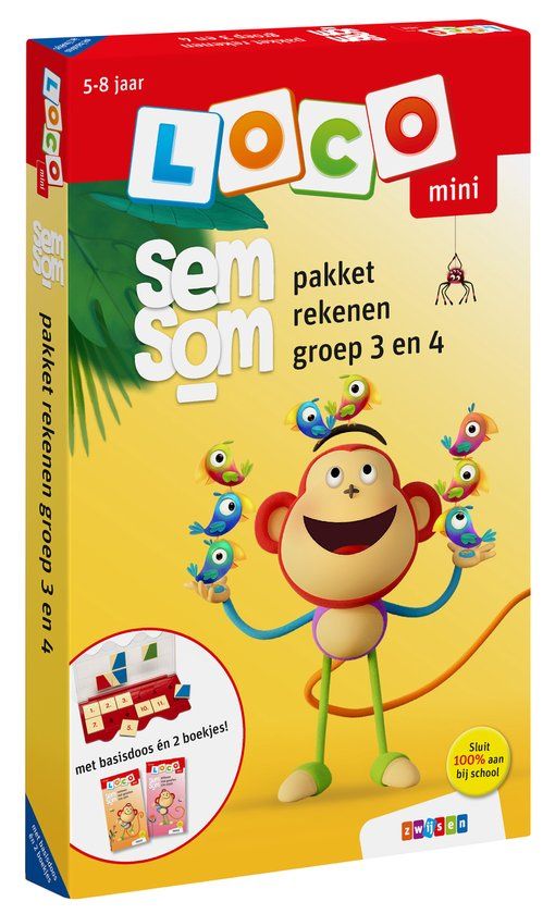 Semsom Zwijsen Loco Mini - Loco mini semsom rekenen groep 3 en 4 pakket