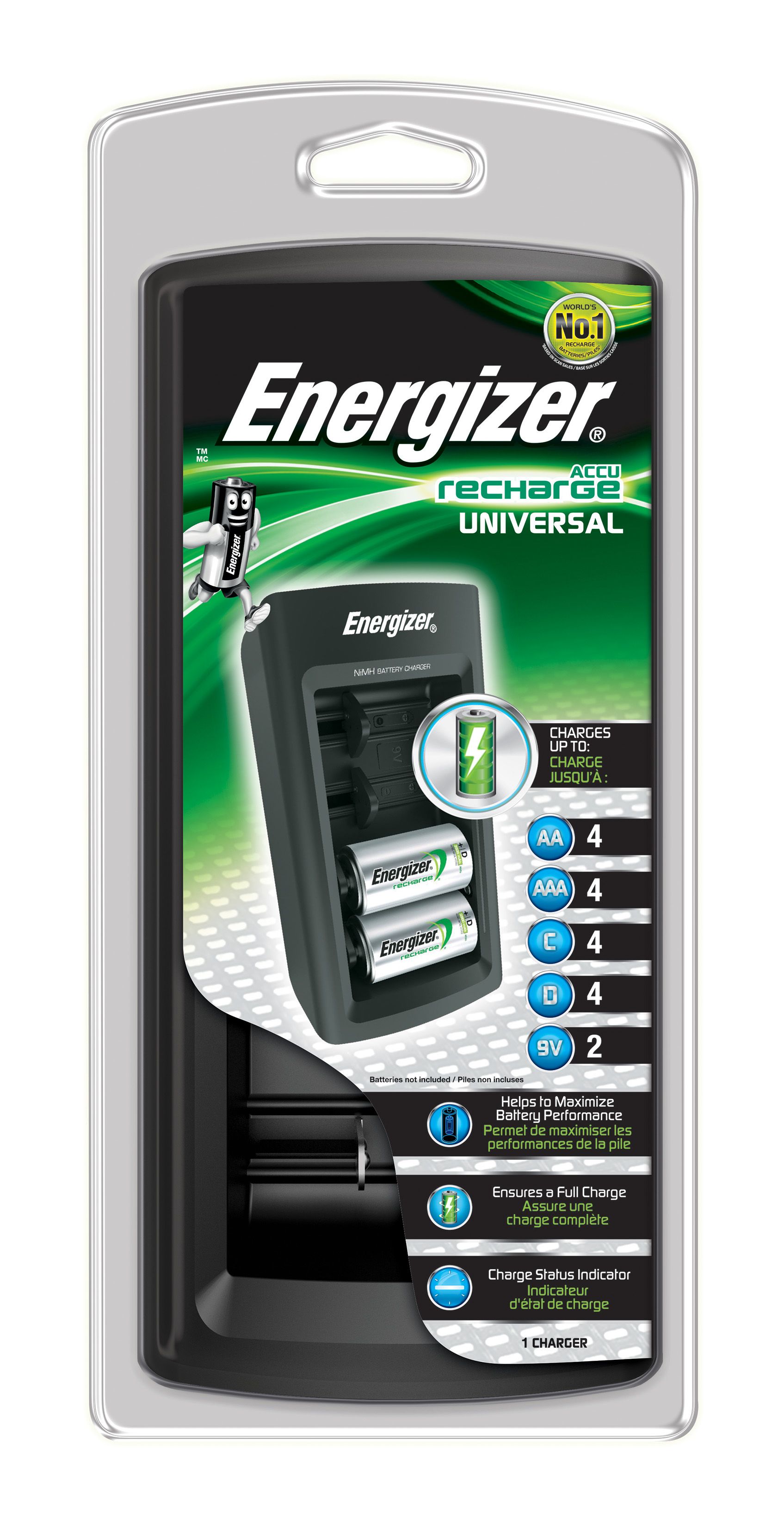 Energizer Universal Charger - Battery Charger - Black