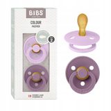 BIBS Smalle Kauçuk Speen 6m+ - 2 Stuks - Paars/Roze