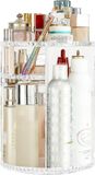Cosmetica organizer transparant avec conception rotative à 360° pour chambre à coucher et salle de bain