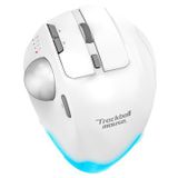 Souris trackball sans fil F-33 - 5 niveaux de DPI - Blanche