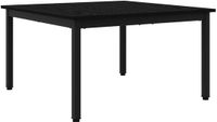 vidaXL Salontafel Zwart Eiken 80 x 80 x 45 cm Bewerkt Hout
