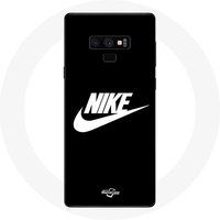 Nike Hoesje voor Samsung Galaxy Note 9 Nike Logo witte achtergrond Zwart Maniacase
