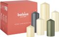 Bolsius Gladde Stompkaarsen set Nature 6 stuks